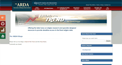Desktop Screenshot of blogs.thearda.com